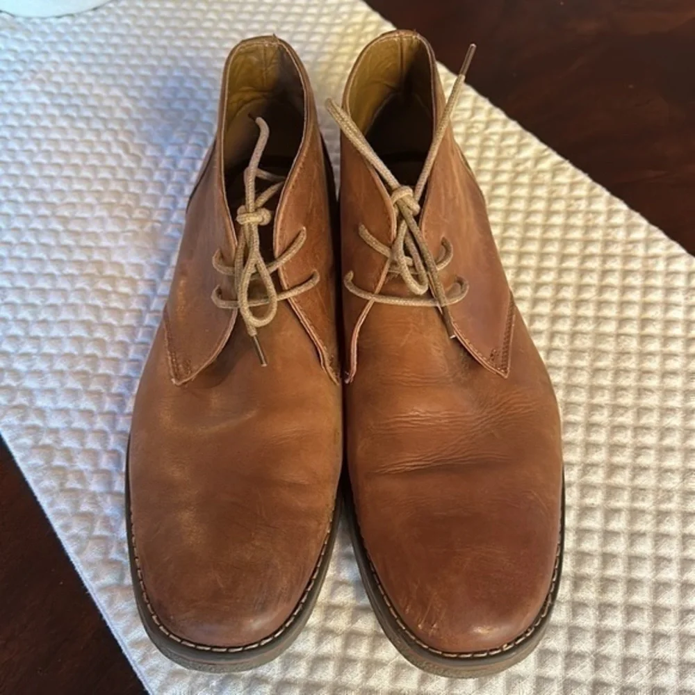 St johns bay cognac chukka boots size 12